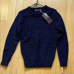 Vintage New with Tags Himalaya Men's Navy Sweater